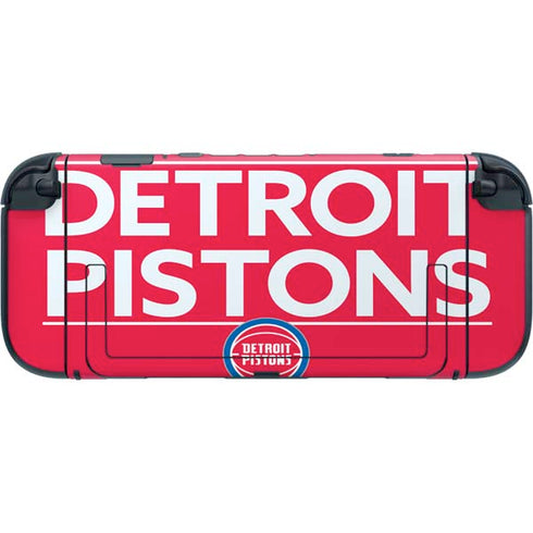 NBA Detroit Pistons Standard - Red Nintendo Switch 2 (2025) with Joy-Con Skin