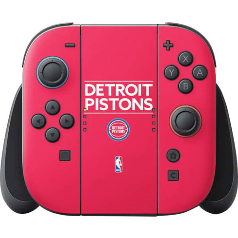 NBA Detroit Pistons Standard - Red Nintendo Switch 2 (2025) Joy-Con Controller Skin