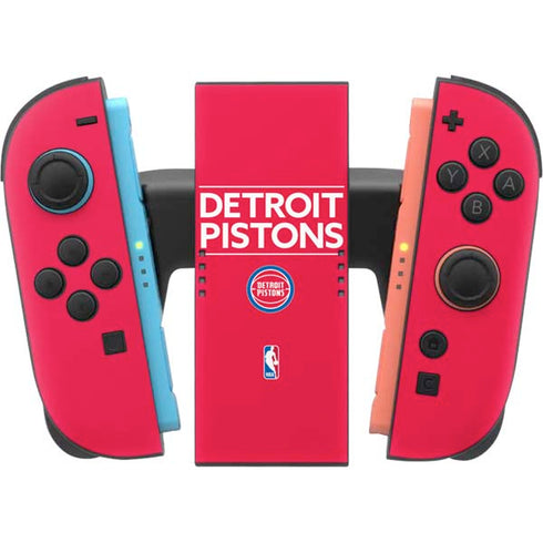 NBA Detroit Pistons Standard - Red Nintendo Switch 2 (2025) Joy-Con Controller Skin