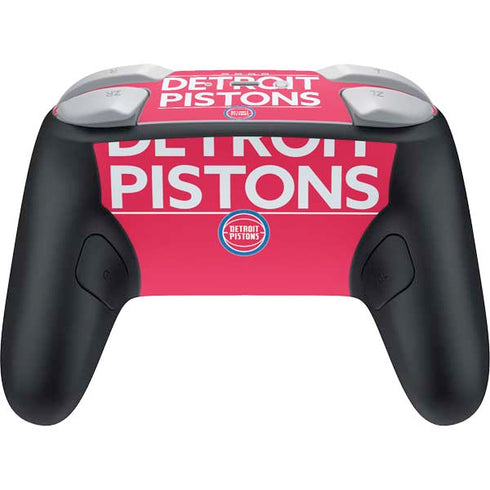NBA Detroit Pistons Standard - Red Nintendo Switch 2 (2025) Pro Controller Skin