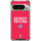 NBA Detroit Pistons Standard - Red Pixel 9/9 Pro Clear Case