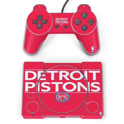 NBA Detroit Pistons Standard - Red PlayStation Classic Bundle Skin