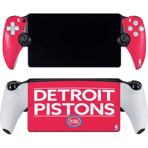 NBA Detroit Pistons Standard - Red PlayStation Portal Remote Player Skin