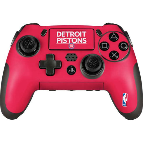 NBA Detroit Pistons Standard - Red PlayStation Scuf Vantage 2 Controller Skin