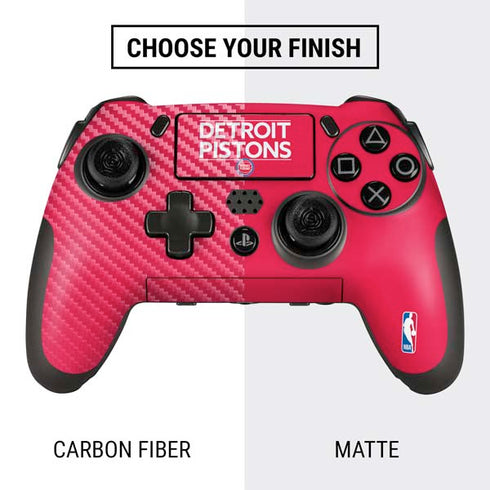 NBA Detroit Pistons Standard - Red PlayStation Scuf Vantage 2 Controller Skin