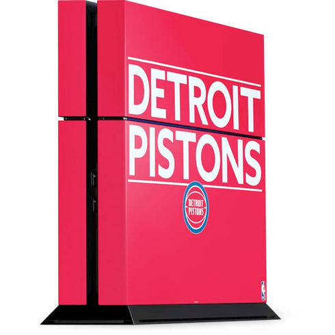 NBA Detroit Pistons Standard - Red PlayStation PS4 Skins