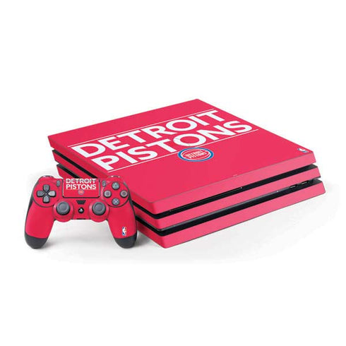 NBA Detroit Pistons Standard - Red PS4 Pro Bundle Skin