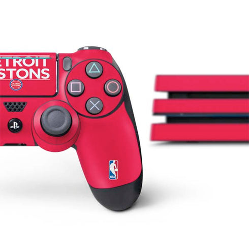 NBA Detroit Pistons Standard - Red PS4 Pro Bundle Skin
