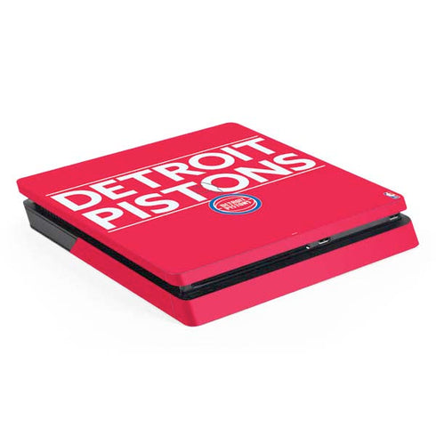 NBA Detroit Pistons Standard - Red PS4 Slim Skin