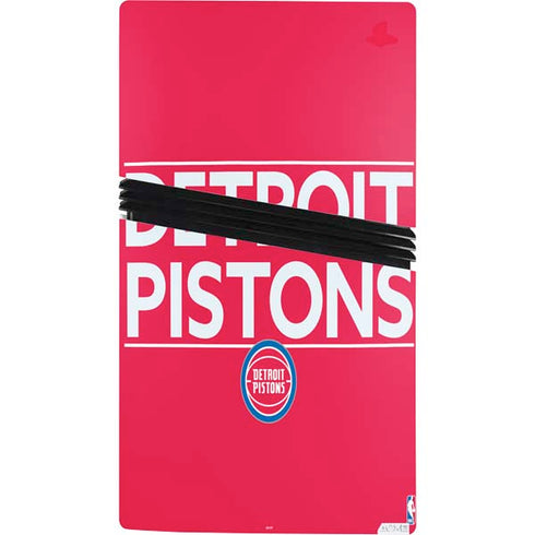 NBA Detroit Pistons Standard - Red PS5 Pro Bundle Skin