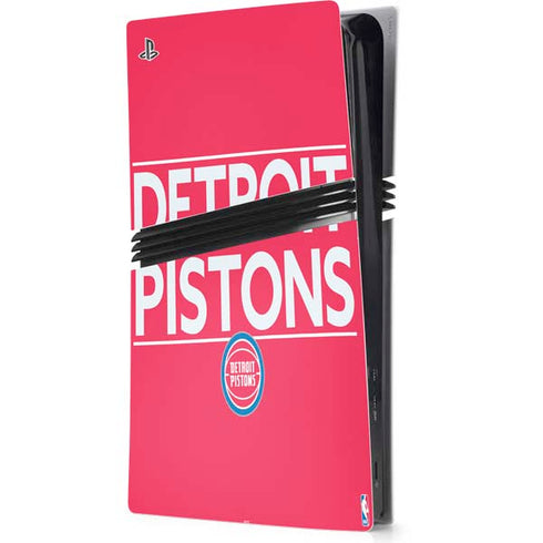NBA Detroit Pistons Standard - Red PlayStation PS5 Skins