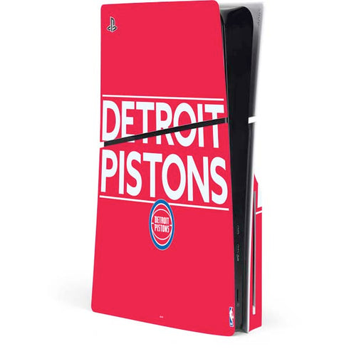 NBA Detroit Pistons Standard - Red PlayStation PS5 Skins