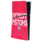 NBA Detroit Pistons Standard - Red PS5 Slim Digital Edition Console Skin