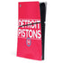 NBA Detroit Pistons Standard - Red PS5 Slim Digital Edition Console Skin