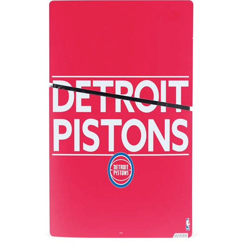 NBA Detroit Pistons Standard - Red PS5 Slim Digital Edition Console Skin