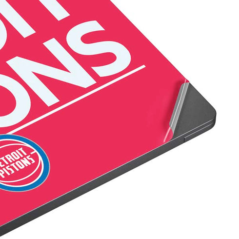 NBA Detroit Pistons Standard - Red Surface Laptop 7 15in Skin