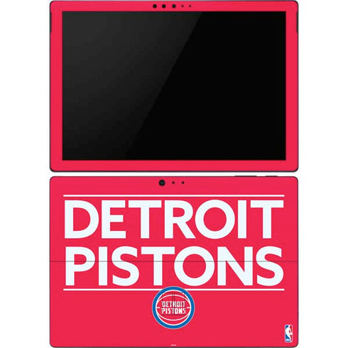 NBA Detroit Pistons Standard - Red Surface Pro 6 Skin