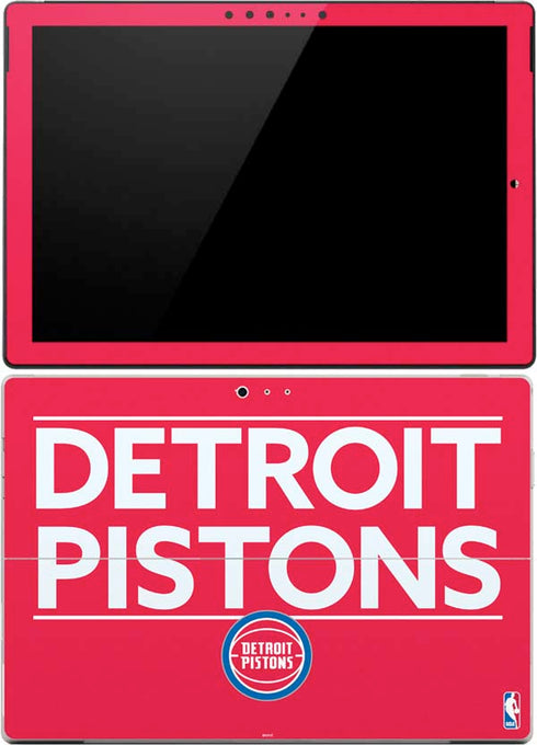 NBA Detroit Pistons Standard - Red Surface Pro (2017) Skin
