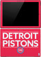 NBA Detroit Pistons Standard - Red Surface Pro (2017) Skin
