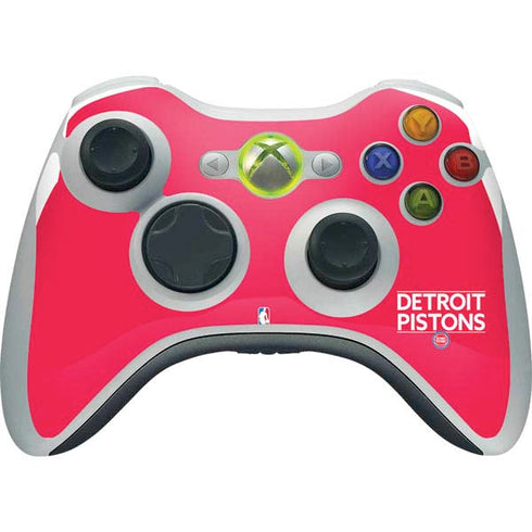 NBA Detroit Pistons Standard - Red Xbox 360 Wireless Controller Skin