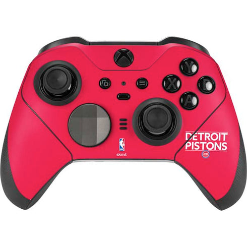 NBA Detroit Pistons Standard - Red Xbox Elite Wireless Controller Series 2 Skin