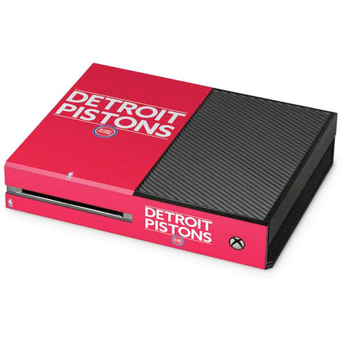 NBA Detroit Pistons Standard - Red Xbox One Console Skin