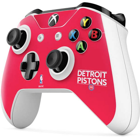 NBA Detroit Pistons Standard - Red Xbox One S Controller Skin