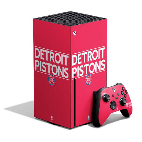 NBA Detroit Pistons Standard - Red Xbox Series X Skins