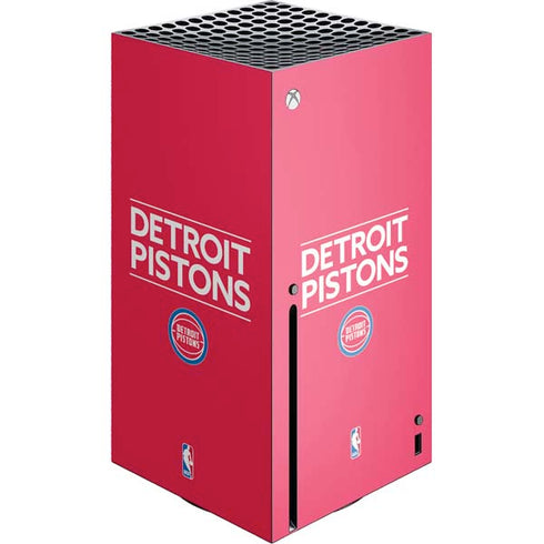 NBA Detroit Pistons Standard - Red Xbox Series X Skins