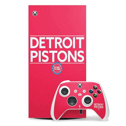 NBA Detroit Pistons Standard - Red Xbox Series X Skins