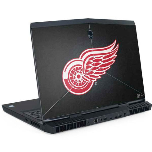 NHL Detroit Red Wings Black Background Dell Alienware Skin