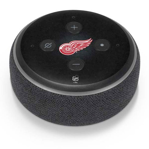 NHL Detroit Red Wings Black Background Amazon Echo Dot Skin