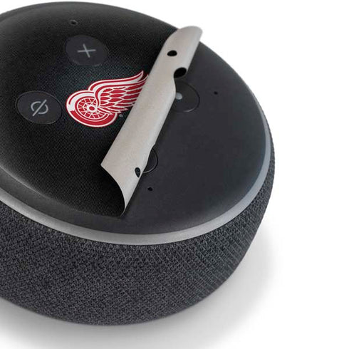 NHL Detroit Red Wings Black Background Amazon Echo Dot Skin