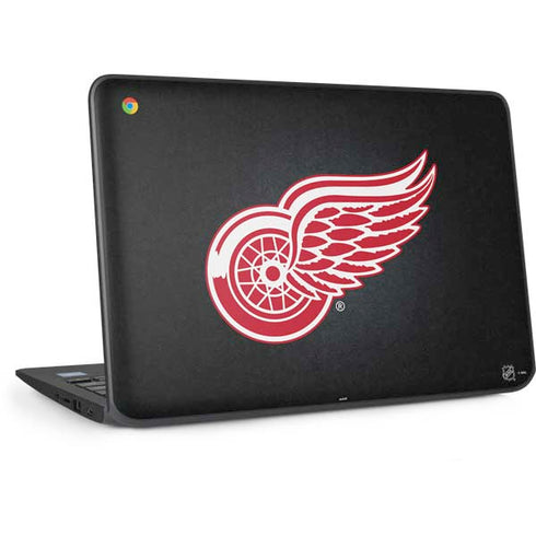 NHL Detroit Red Wings Black Background HP Chromebook Skin