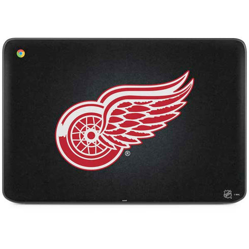 NHL Detroit Red Wings Black Background HP Chromebook Skin
