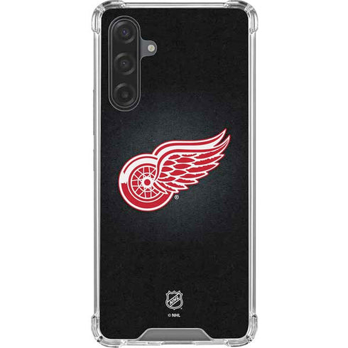 NHL Detroit Red Wings Black Background Galaxy A17 Clear Case