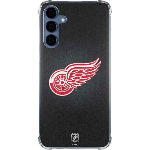 NHL Detroit Red Wings Black Background Galaxy A35 5G Clear Case