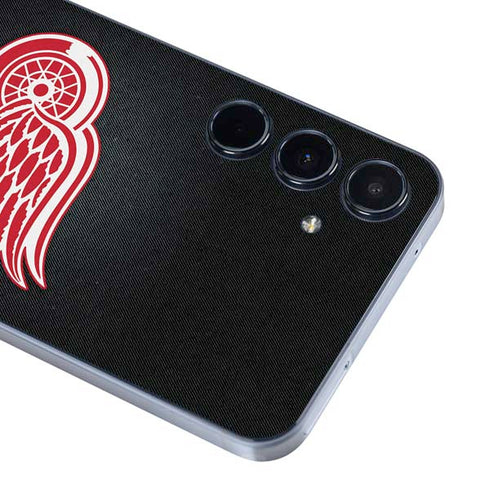 NHL Detroit Red Wings Black Background Galaxy A55 5G Skin