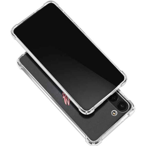 NHL Detroit Red Wings Black Background Galaxy S24 FE Clear Case