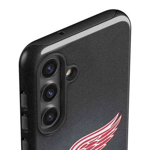 NHL Detroit Red Wings Black Background Galaxy S25 Impact Case