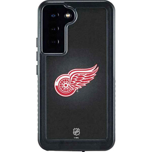 NHL Detroit Red Wings Black Background Galaxy S24 Plus Waterproof Case