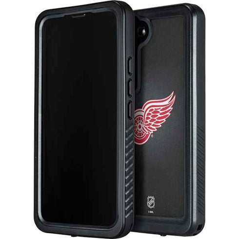 NHL Detroit Red Wings Black Background Galaxy S24 Plus Waterproof Case