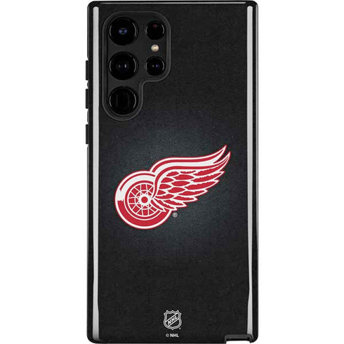 NHL Detroit Red Wings Black Background Galaxy Cases
