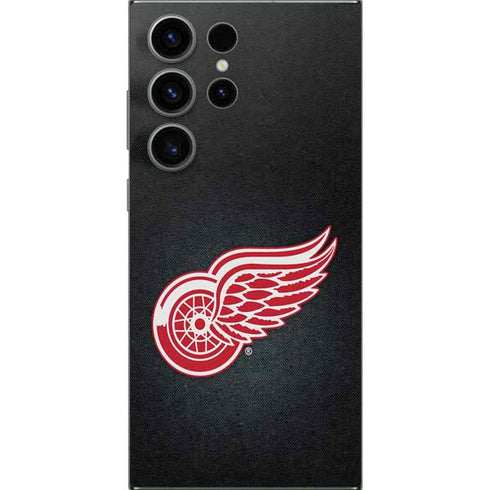 NHL Detroit Red Wings Black Background Galaxy S25 Ultra Skin