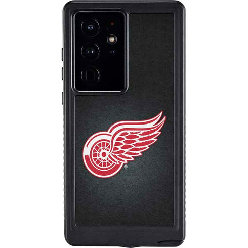 NHL Detroit Red Wings Black Background Galaxy S24 Ultra Waterproof Case
