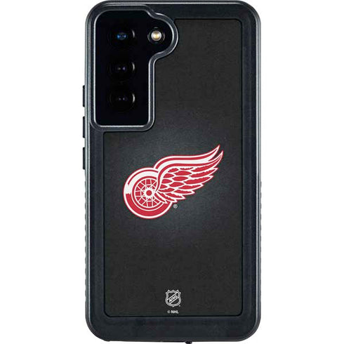 NHL Detroit Red Wings Black Background Galaxy S24 Waterproof Case