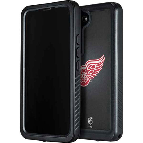 NHL Detroit Red Wings Black Background Galaxy S24 Waterproof Case