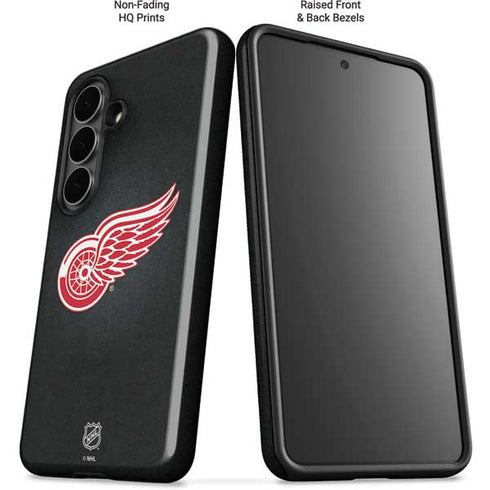NHL Detroit Red Wings Black Background Galaxy S26 Plus Impact Case