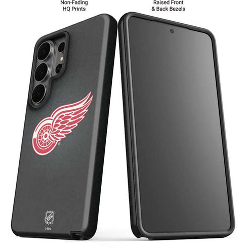 NHL Detroit Red Wings Black Background Galaxy S26 Ultra Impact Case