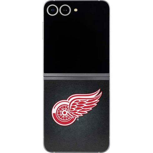 NHL Detroit Red Wings Black Background Galaxy Z Flip6 Skin